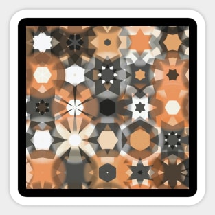 Autumn Plaid Mosaic Fall Sticker